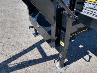New 25DU-20BK8SIR BIG TEX 8' X 20' DUAL TANDEM GOOSENECK DUMP TRAILER W/ ROLLER ARM TARP ASSEMBLY