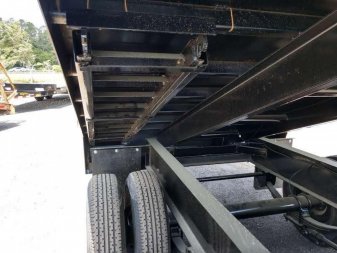 New 25DU-20BK8SIR BIG TEX 8' X 20' DUAL TANDEM GOOSENECK DUMP TRAILER W/ ROLLER ARM TARP ASSEMBLY