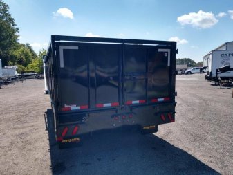 New 25DU-20BK8SIR BIG TEX 8' X 20' DUAL TANDEM GOOSENECK DUMP TRAILER W/ ROLLER ARM TARP ASSEMBLY
