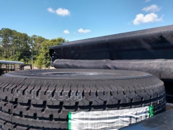 New 25DU-20BK8SIR BIG TEX 8' X 20' DUAL TANDEM GOOSENECK DUMP TRAILER W/ ROLLER ARM TARP ASSEMBLY