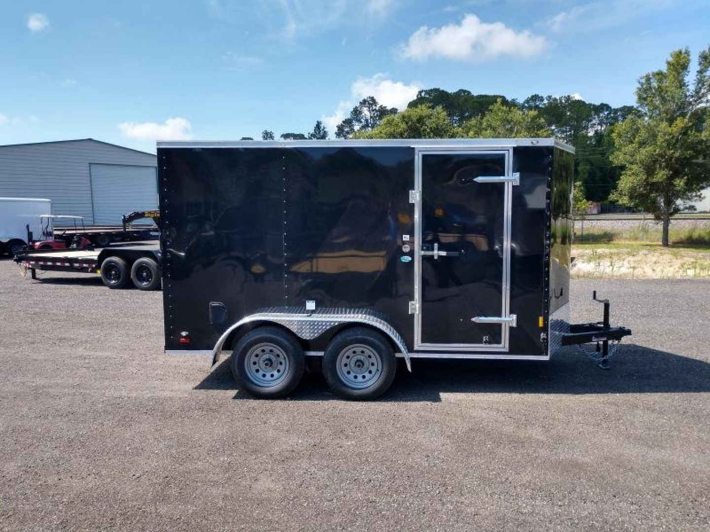 New GANS612TA2 CARGO MATE 6' X 12' ENCLOSED CARGO TRAILER W/ REAR RAMP DOOR & SIDE DOOR