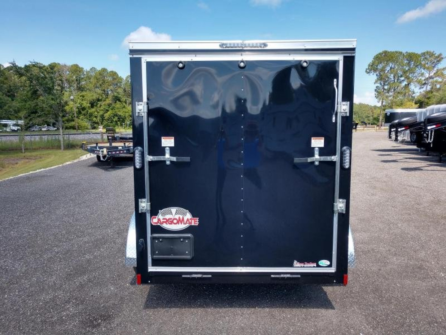 New GANS612TA2 CARGO MATE 6' X 12' ENCLOSED CARGO TRAILER W/ REAR RAMP DOOR & SIDE DOOR