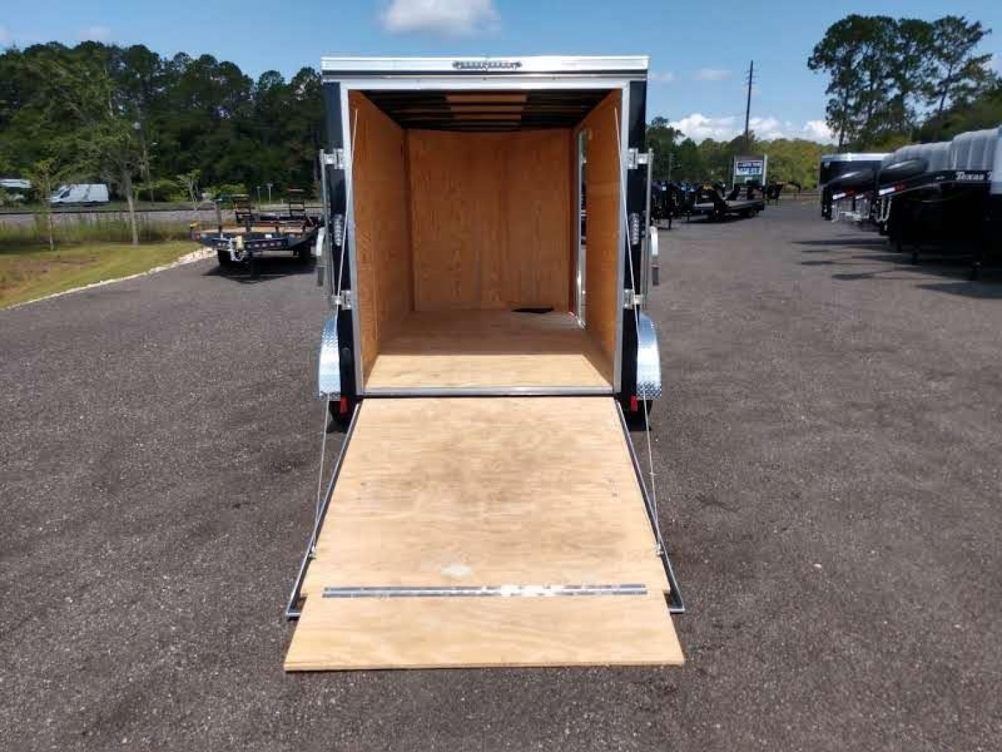 New GANS612TA2 CARGO MATE 6' X 12' ENCLOSED CARGO TRAILER W/ REAR RAMP DOOR & SIDE DOOR