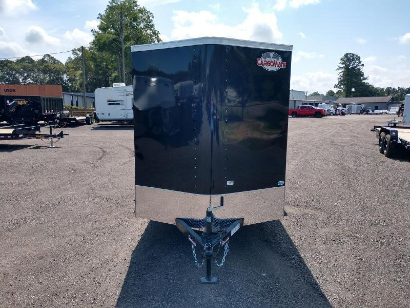 New GANS612TA2 CARGO MATE 6' X 12' ENCLOSED CARGO TRAILER W/ REAR RAMP DOOR & SIDE DOOR