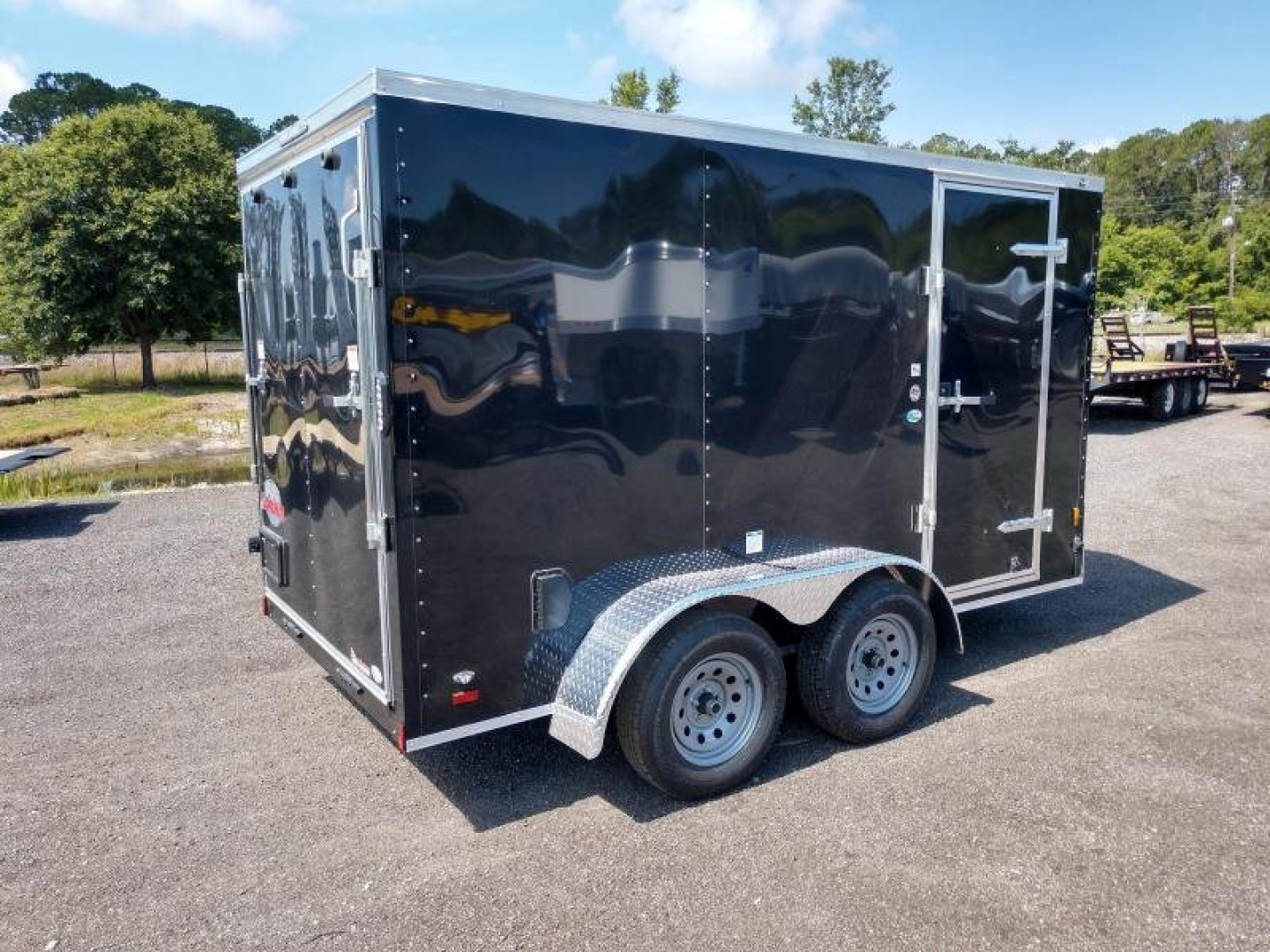 New GANS612TA2 CARGO MATE 6' X 12' ENCLOSED CARGO TRAILER W/ REAR RAMP DOOR & SIDE DOOR