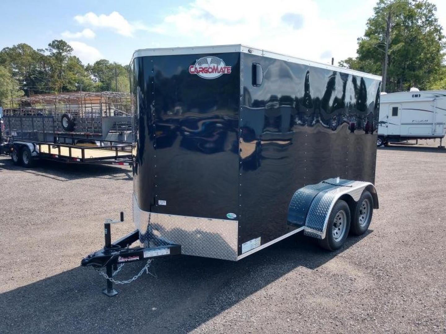 New GANS612TA2 CARGO MATE 6' X 12' ENCLOSED CARGO TRAILER W/ REAR RAMP DOOR & SIDE DOOR