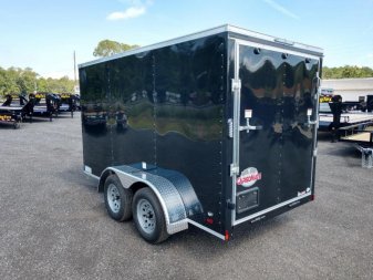 New GANS612TA2 CARGO MATE 6' X 12' ENCLOSED CARGO TRAILER W/ REAR RAMP DOOR & SIDE DOOR
