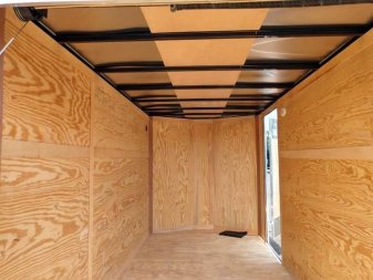 New GANS612TA2 CARGO MATE 6' X 12' ENCLOSED CARGO TRAILER W/ REAR RAMP DOOR & SIDE DOOR