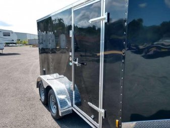 New GANS612TA2 CARGO MATE 6' X 12' ENCLOSED CARGO TRAILER W/ REAR RAMP DOOR & SIDE DOOR