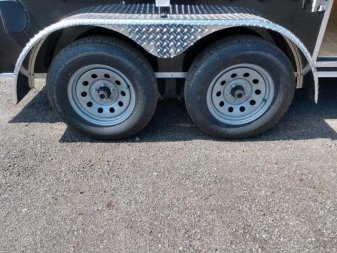 New GANS612TA2 CARGO MATE 6' X 12' ENCLOSED CARGO TRAILER W/ REAR RAMP DOOR & SIDE DOOR