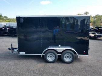 New GANS612TA2 CARGO MATE 6' X 12' ENCLOSED CARGO TRAILER W/ REAR RAMP DOOR & SIDE DOOR