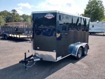 New GANS612TA2 CARGO MATE 6' X 12' ENCLOSED CARGO TRAILER W/ REAR RAMP DOOR & SIDE DOOR