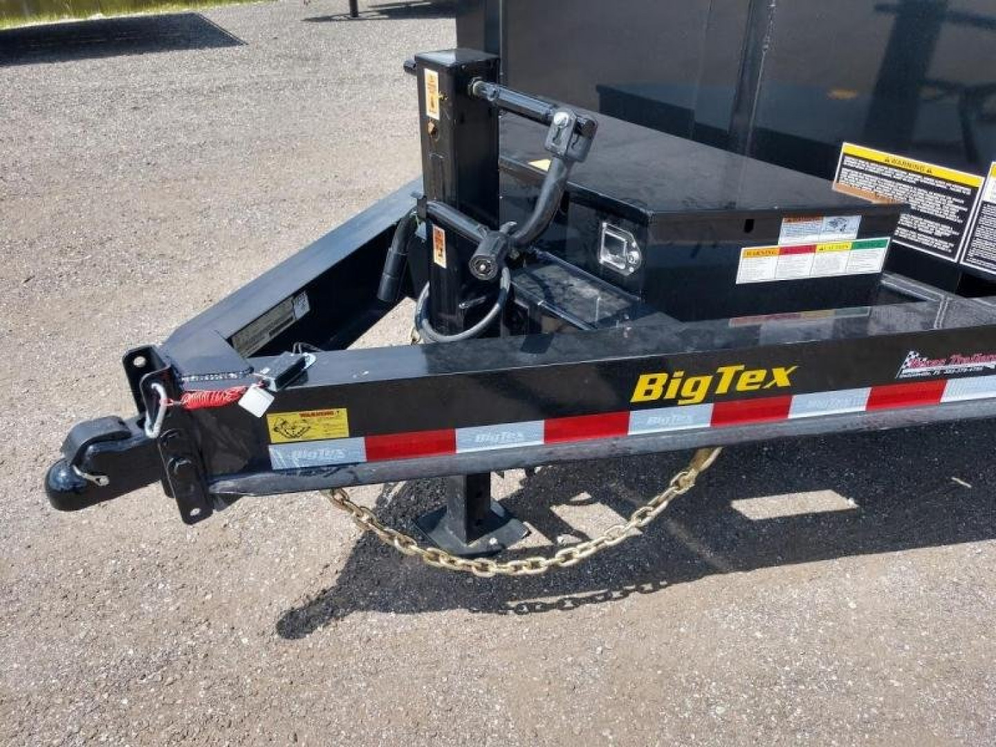 New 14LP-16BK6-P4 BIG TEX 7' X 16' DUMP TRAILER W/ TARP & 4' SIDES