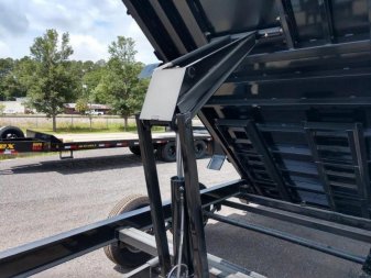 New 14LP-16BK6-P4 BIG TEX 7' X 16' DUMP TRAILER W/ TARP & 4' SIDES
