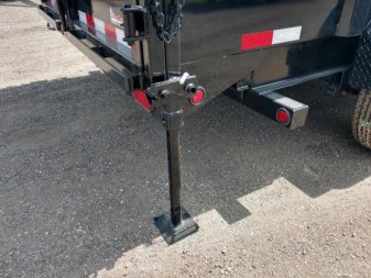 New 14LP-16BK6-P4 BIG TEX 7' X 16' DUMP TRAILER W/ TARP & 4' SIDES