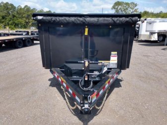 New 14LP-16BK6-P4 BIG TEX 7' X 16' DUMP TRAILER W/ TARP & 4' SIDES