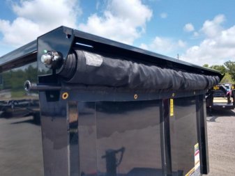 New 14LP-16BK6-P4 BIG TEX 7' X 16' DUMP TRAILER W/ TARP & 4' SIDES