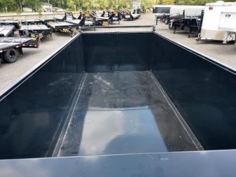 New 14LP-16BK6-P4 BIG TEX 7' X 16' DUMP TRAILER W/ TARP & 4' SIDES
