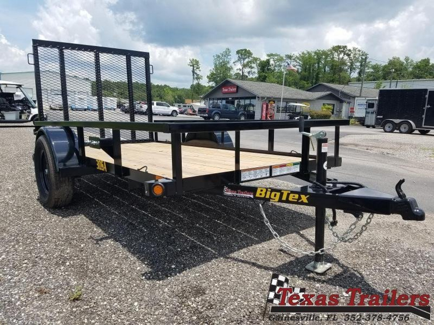 New 30SA-10BK4RG BIG TEX 5' X 10' UTILITY TRAILER W/ SPRING ASSISTED TAILGATE
