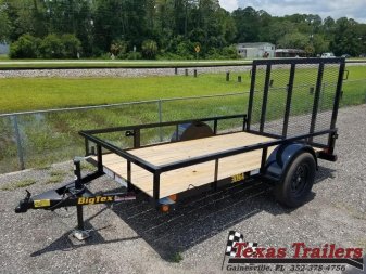 New 30SA-10BK4RG BIG TEX 5' X 10' UTILITY TRAILER W/ SPRING ASSISTED TAILGATE