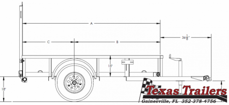 New 30SA-10BK4RG BIG TEX 5' X 10' UTILITY TRAILER W/ SPRING ASSISTED TAILGATE