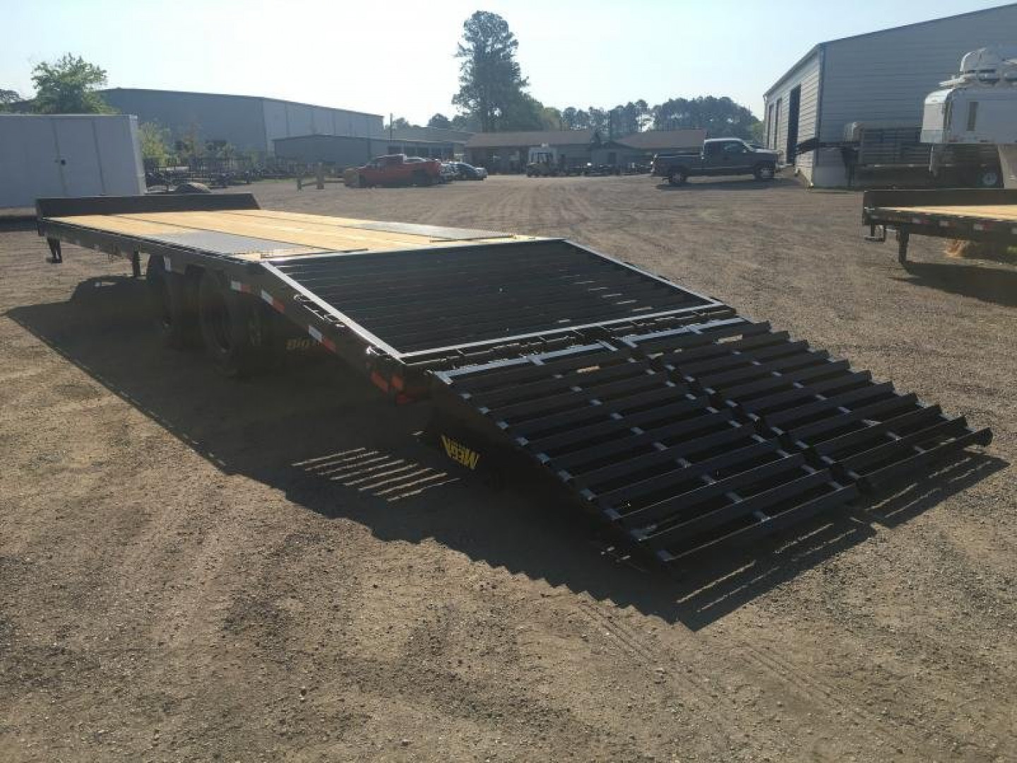 New 25PH-25BK+5MR BIG TEX 8.5' X 30' FLATBED TRAILER W/ MEGA RAMPS & UPGRADED TIRES
