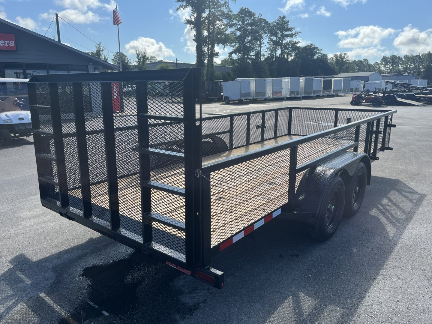 New LM61810 TEXAS TRAILERS 6'10" X 18' LAWN MAINTENANCE TRAILER