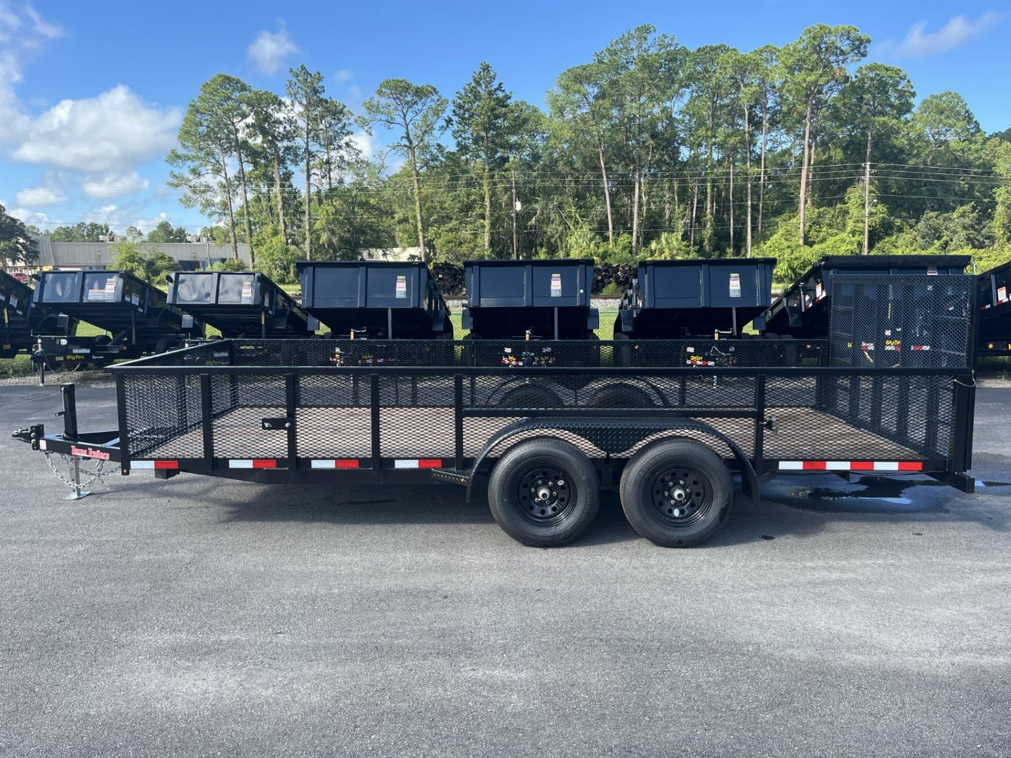 New LM61810 TEXAS TRAILERS 6'10" X 18' LAWN MAINTENANCE TRAILER