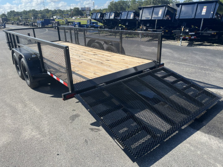 New LM61810 TEXAS TRAILERS 6'10" X 18' LAWN MAINTENANCE TRAILER