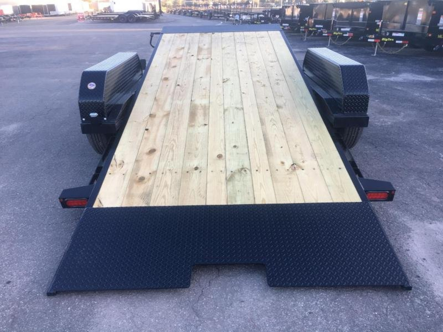 New 14FT-16BK BIG TEX 7' X 16' TANDEM AXLE FULL TILT DECK EQUIPMENT TRAILER