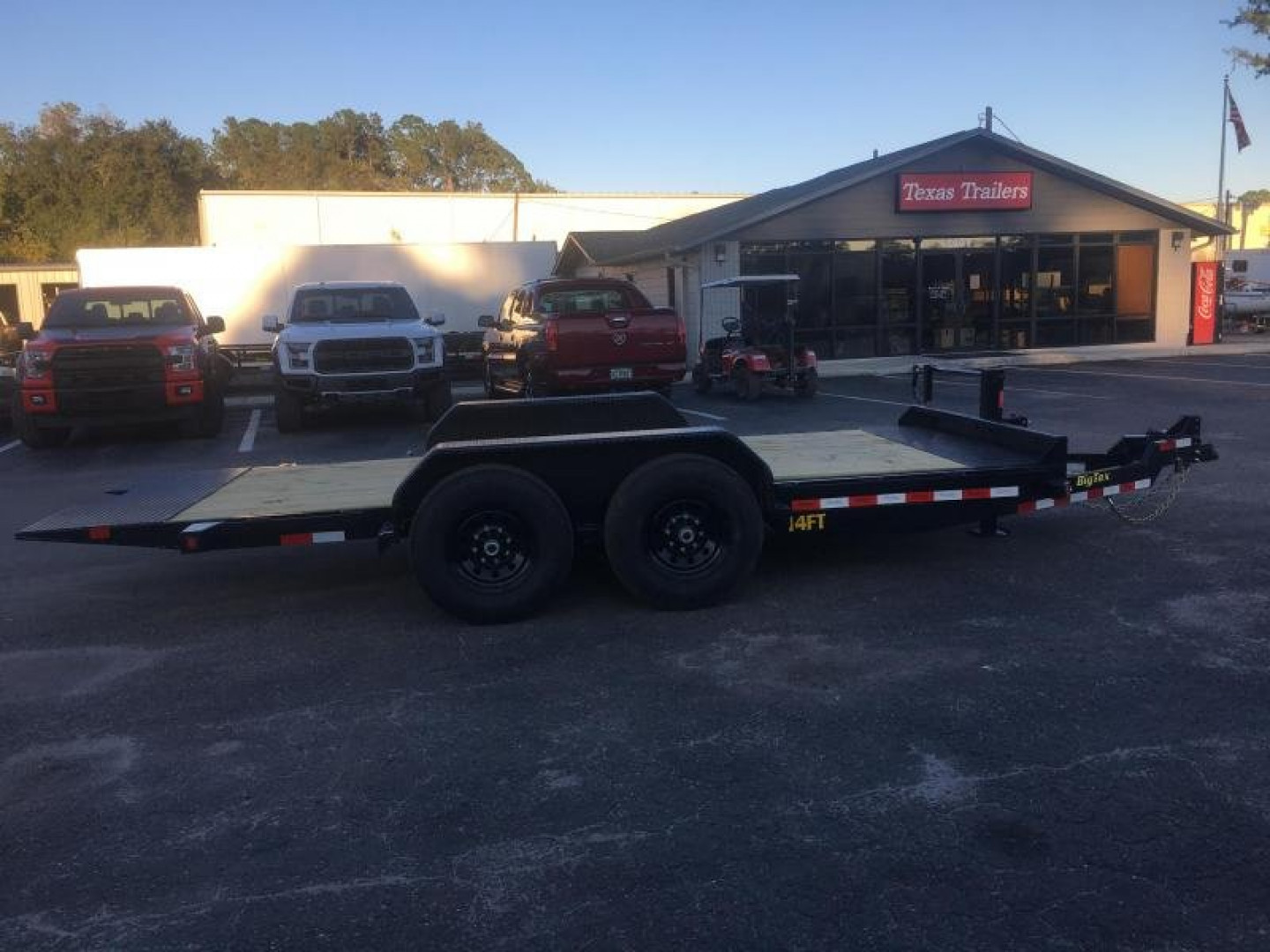 New 14FT-16BK BIG TEX 7' X 16' TANDEM AXLE FULL TILT DECK EQUIPMENT TRAILER