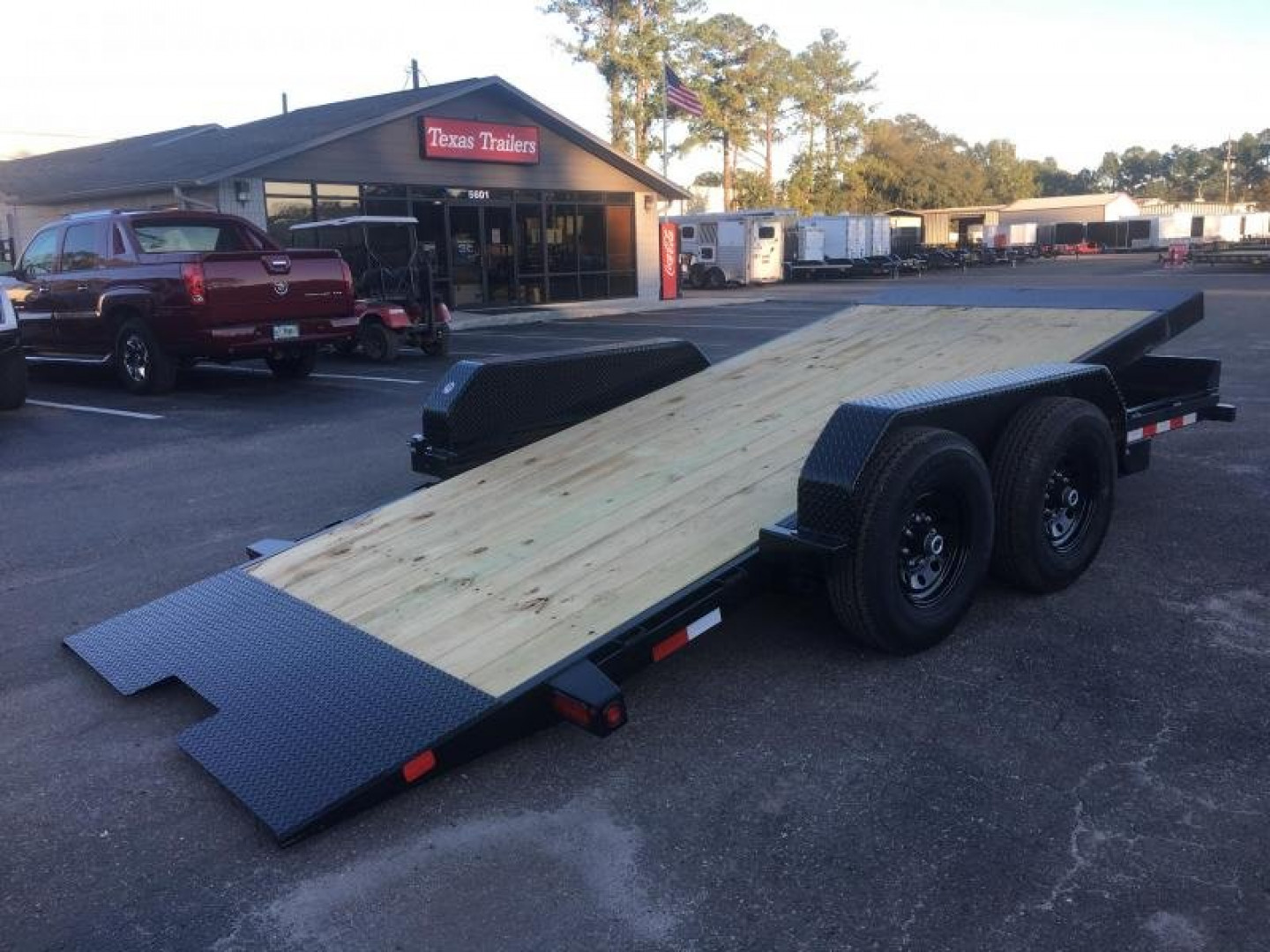 New 14FT-16BK BIG TEX 7' X 16' TANDEM AXLE FULL TILT DECK EQUIPMENT TRAILER