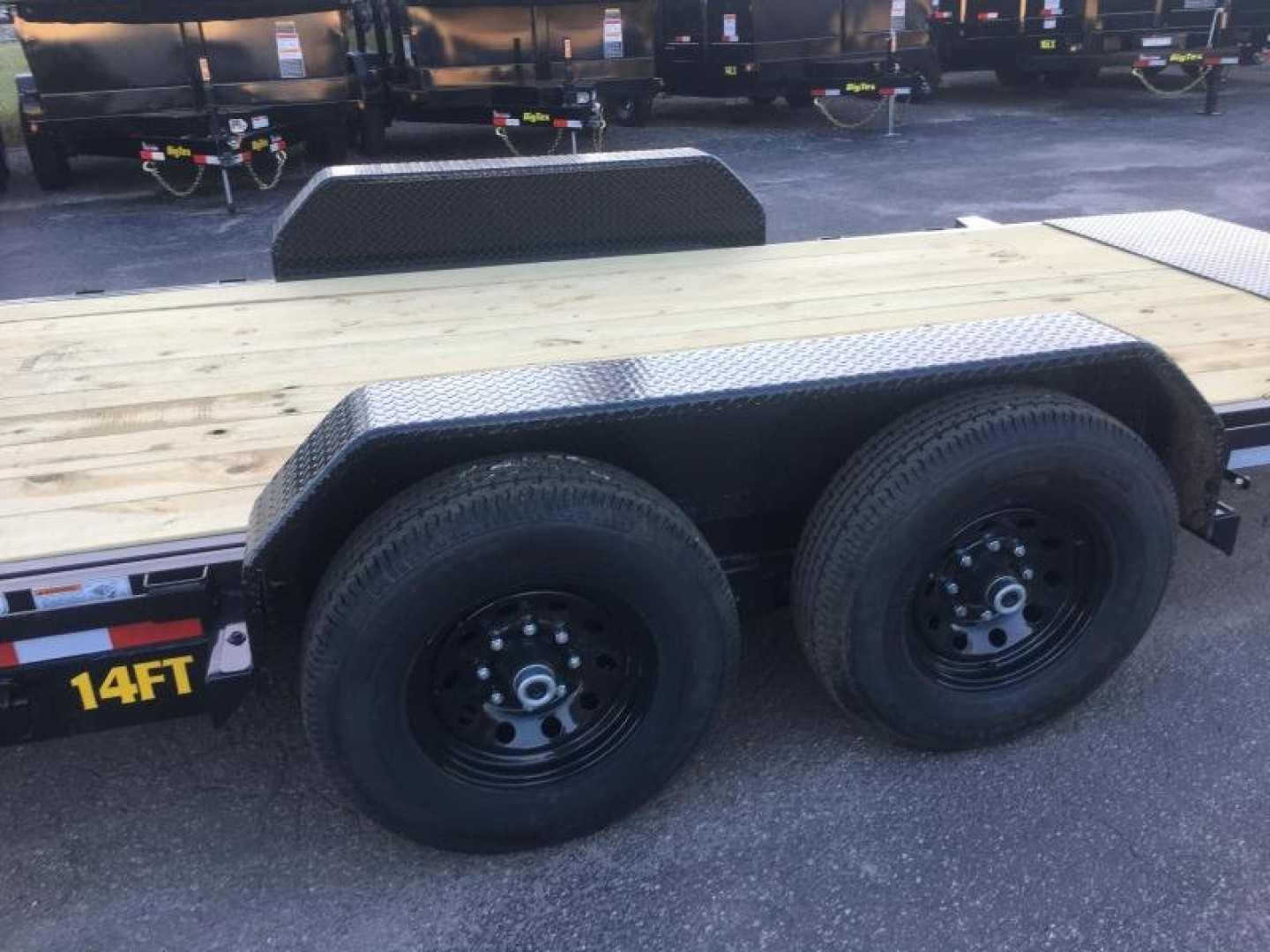 New 14FT-16BK BIG TEX 7' X 16' TANDEM AXLE FULL TILT DECK EQUIPMENT TRAILER