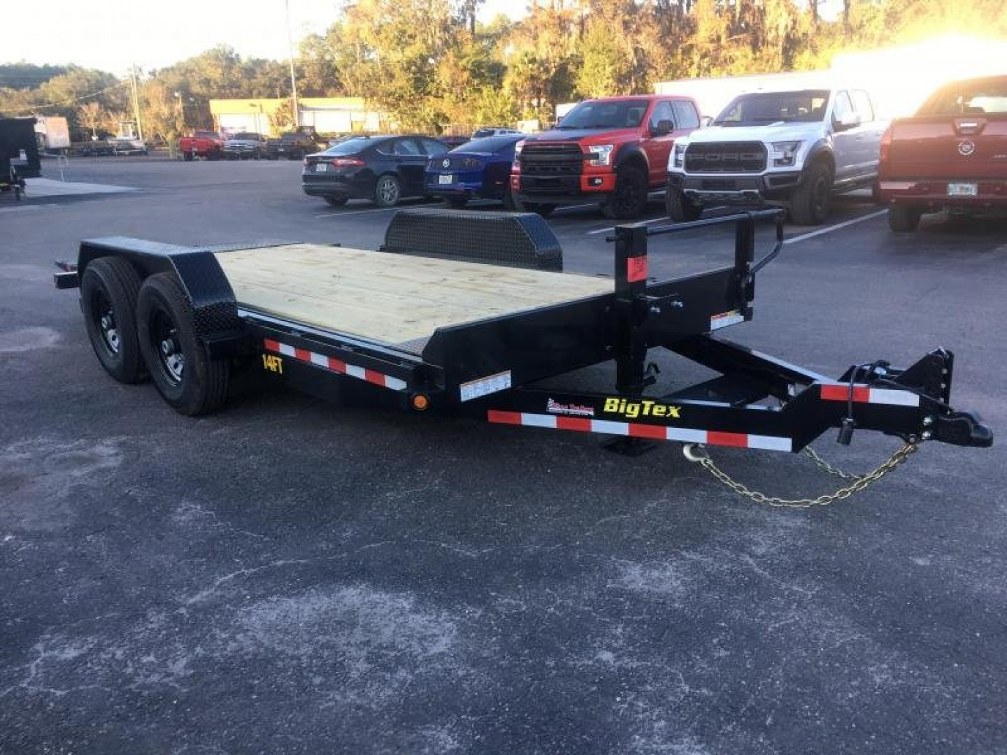 New 14FT-16BK BIG TEX 7' X 16' TANDEM AXLE FULL TILT DECK EQUIPMENT TRAILER