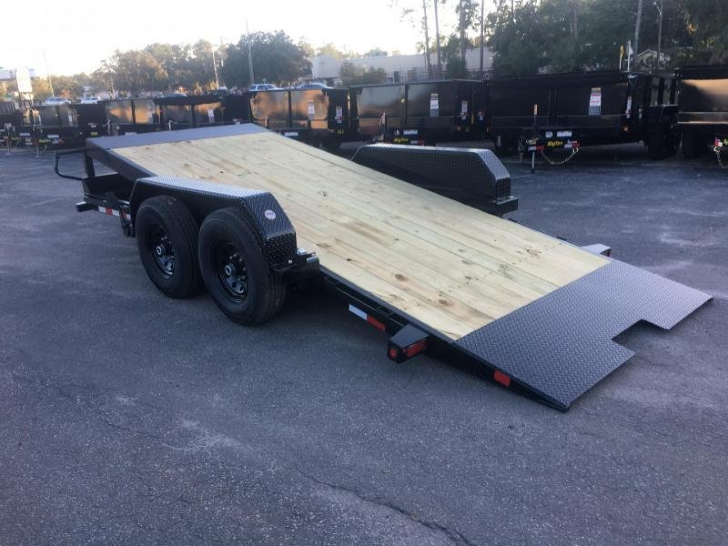 New 14FT-16BK BIG TEX 7' X 16' TANDEM AXLE FULL TILT DECK EQUIPMENT TRAILER