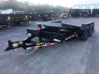 New 14FT-16BK BIG TEX 7' X 16' TANDEM AXLE FULL TILT DECK EQUIPMENT TRAILER