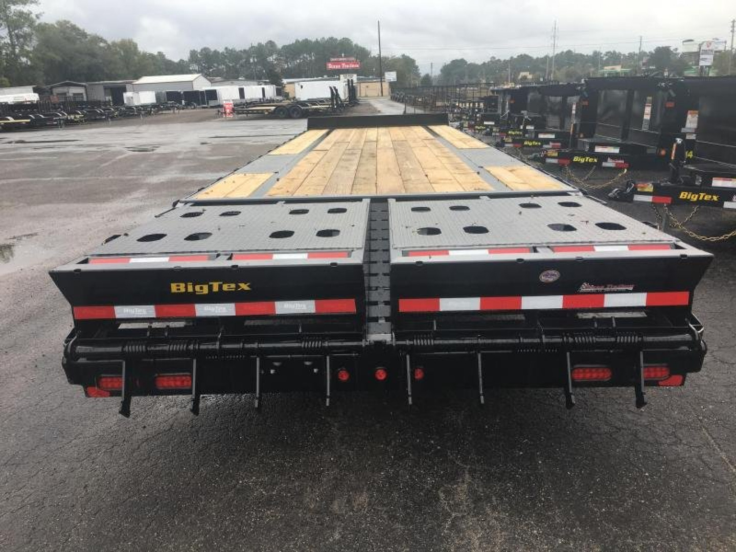 New 14PH-25BK+5MR BIG TEX 8.5' X 30' FLATBED TRAILER W/ MEGA RAMPS