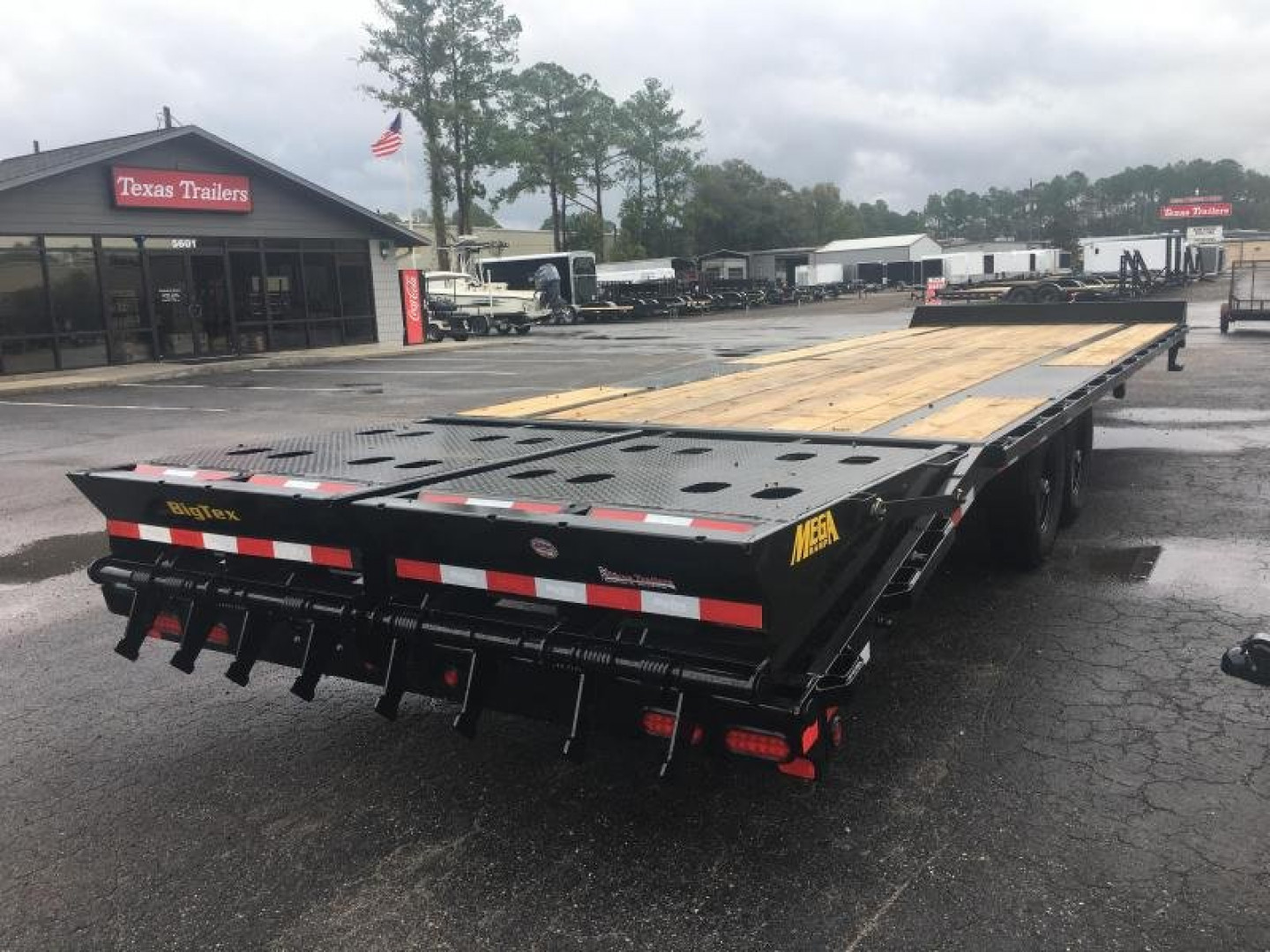 New 14PH-25BK+5MR BIG TEX 8.5' X 30' FLATBED TRAILER W/ MEGA RAMPS