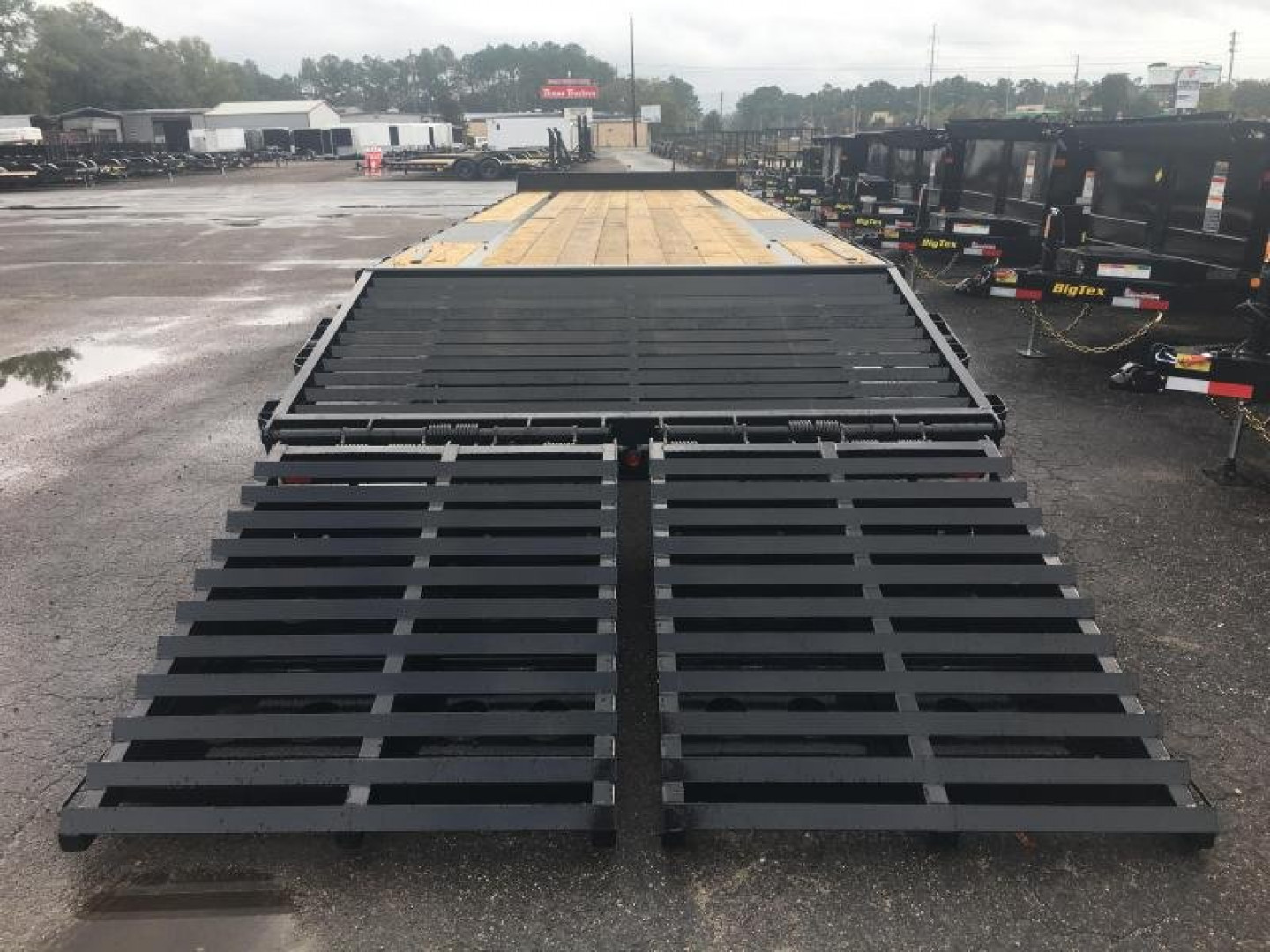 New 14PH-25BK+5MR BIG TEX 8.5' X 30' FLATBED TRAILER W/ MEGA RAMPS