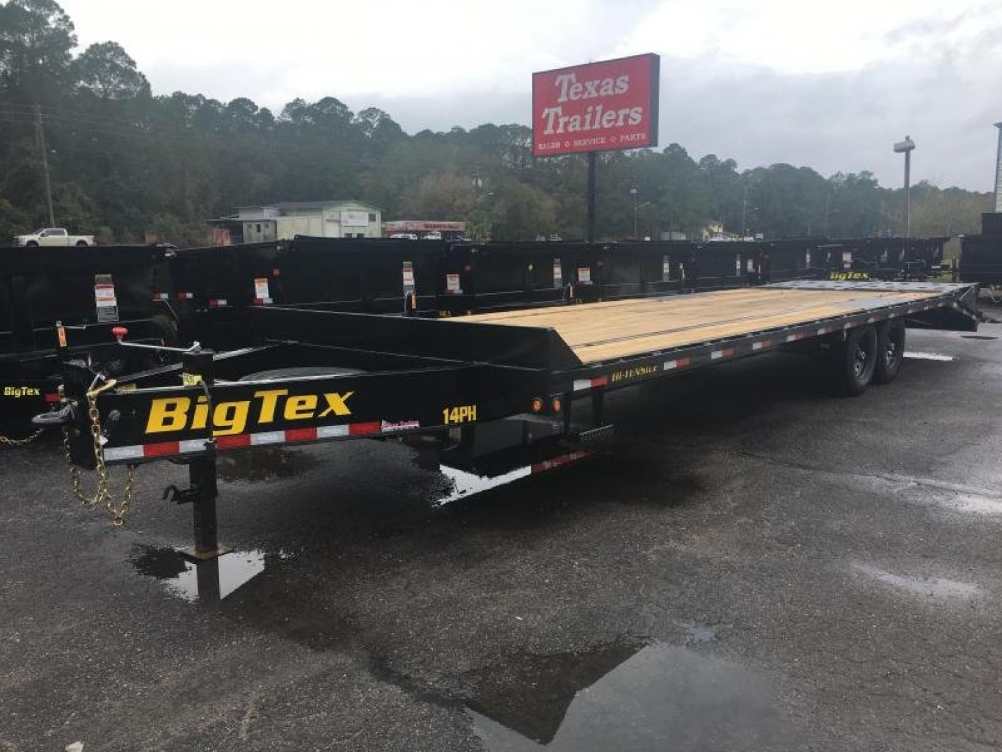New 14PH-25BK+5MR BIG TEX 8.5' X 30' FLATBED TRAILER W/ MEGA RAMPS