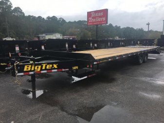 New 14PH-25BK+5MR BIG TEX 8.5' X 30' FLATBED TRAILER W/ MEGA RAMPS