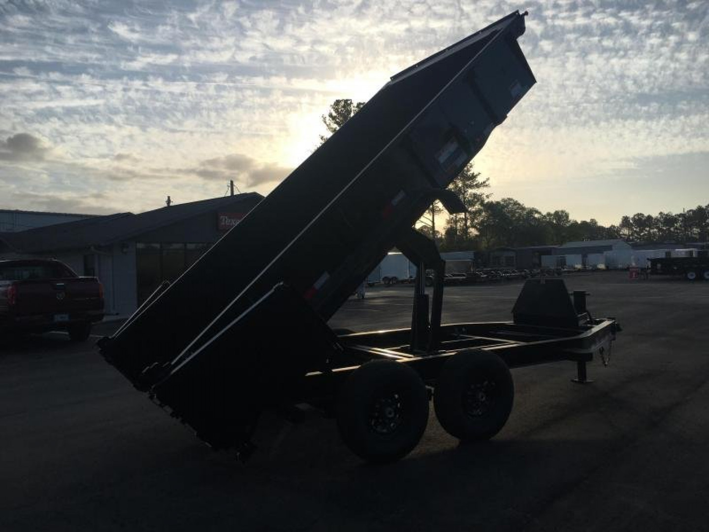 New 14LP-14 BIG TEX 7' X 14' DUMP TRAILER W/ TARP & COMBO REAR GATE W/ 6' SLIDE IN RAMPS