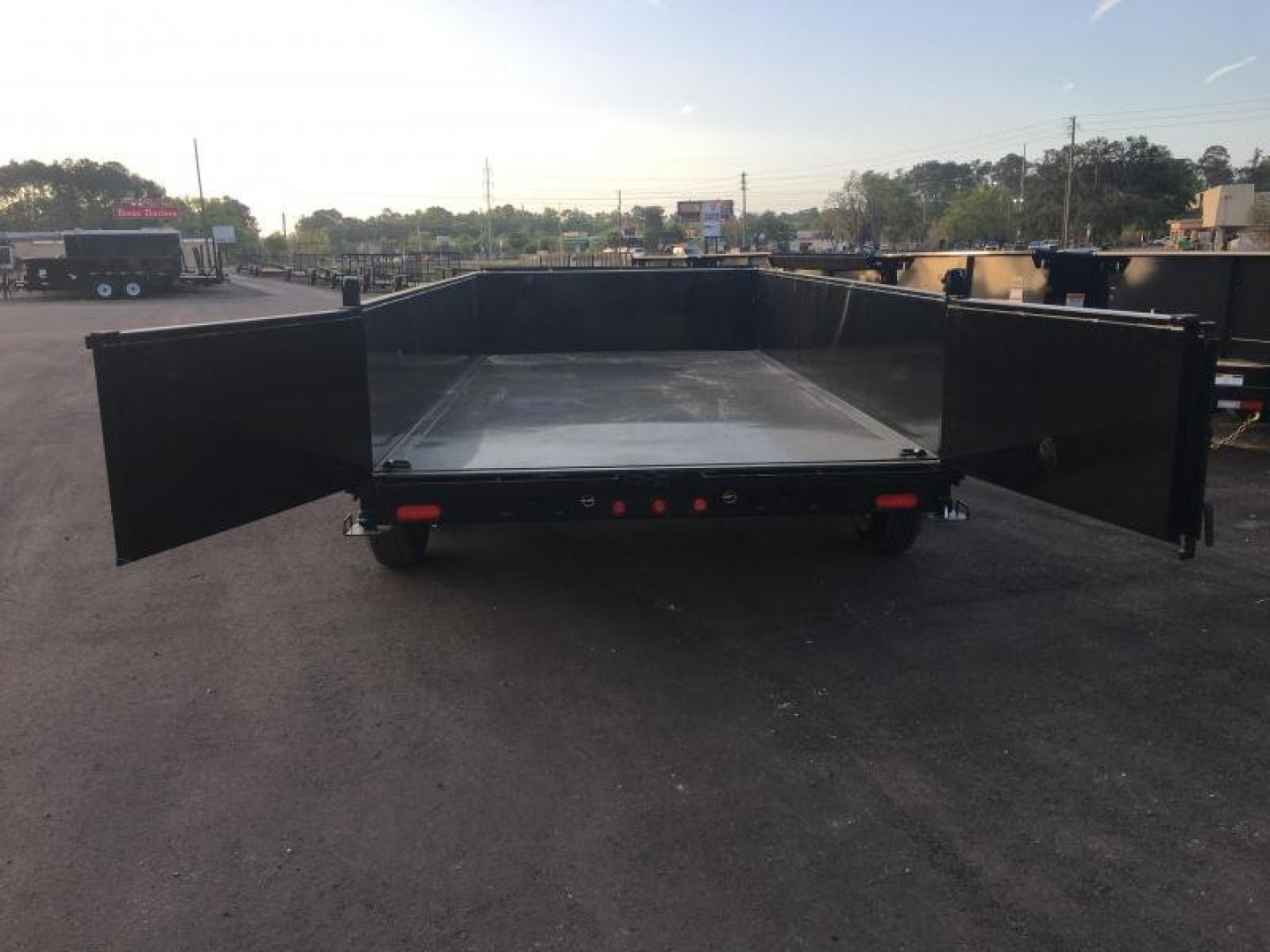 New 14LP-14 BIG TEX 7' X 14' DUMP TRAILER W/ TARP & COMBO REAR GATE W/ 6' SLIDE IN RAMPS