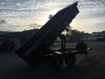 New 14LP-14 BIG TEX 7' X 14' DUMP TRAILER W/ TARP & COMBO REAR GATE W/ 6' SLIDE IN RAMPS
