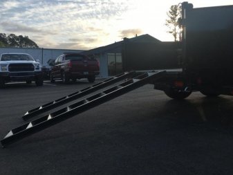 New 14LP-14 BIG TEX 7' X 14' DUMP TRAILER W/ TARP & COMBO REAR GATE W/ 6' SLIDE IN RAMPS