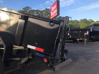 New 14LP-14 BIG TEX 7' X 14' DUMP TRAILER W/ TARP & COMBO REAR GATE W/ 6' SLIDE IN RAMPS