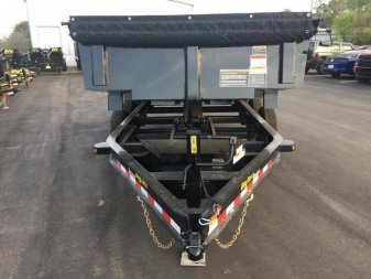 New 14LP-14 BIG TEX 7' X 14' DUMP TRAILER W/ TARP & COMBO REAR GATE W/ 6' SLIDE IN RAMPS