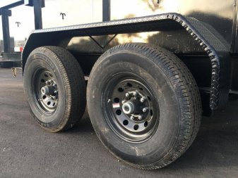 New 14LP-14 BIG TEX 7' X 14' DUMP TRAILER W/ TARP & COMBO REAR GATE W/ 6' SLIDE IN RAMPS