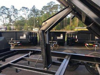 New 14LP-14 BIG TEX 7' X 14' DUMP TRAILER W/ TARP & COMBO REAR GATE W/ 6' SLIDE IN RAMPS