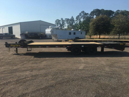 New 25PH-20BK+5MR BIG TEX 8.5' X 25' FLATBED TRAILER W/ MEGA RAMPS & UPGRADED TIRES